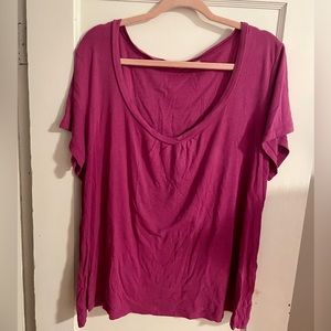 SALE 2/25, 3/30, 4/35!! Sejour Cotton Modal V-neck top, sz 3X.